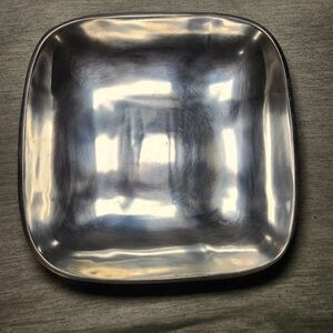 Towle Pewter Pintel Collection Square Serving Bowl Made in India 9.5 " Vintage